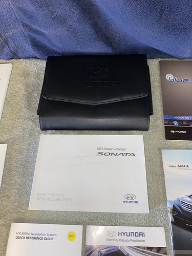 2013 Hyundai Sonata OEM Owner’s Manual Set W/Factory Case-Used - Picture 2 of 7