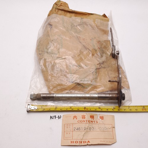 Honda CL90 S90 S90Z SL90 Spindle Gearshift NOS Genuine Japan P/N 24610-028-030 - Picture 4 of 5