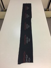 Japanese Vintage Kimono Fabric cloth Boro Cotton Black Traditional 47.6x6.69in