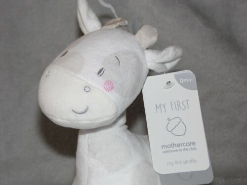 Mothercare white giraffe soft toy NEW My First comforter rattle - Picture 3 of 6