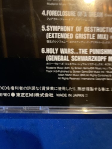 Megadeth : Symphony of Destruction (EP CD, 1992 Capitol, Japan) RARE!!! - Picture 6 of 6