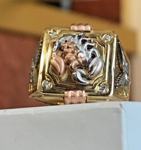 scorpio ring scorpion 14k tri fine jewelry gold