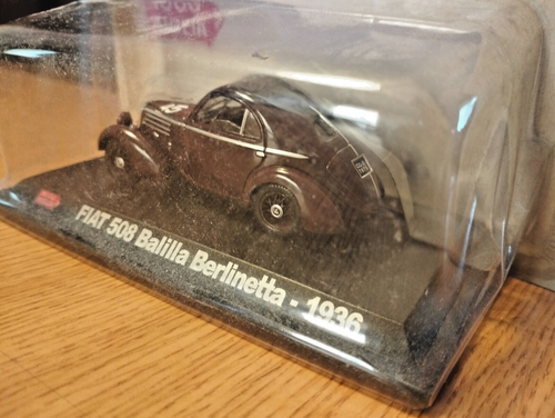 AUTOMODELLO 1 / 43 - FIAT 508 BALILLA BERLINETTA- 1936-1000 MIGLIA- BLISTER-MA16 - Imagen 2 de 4