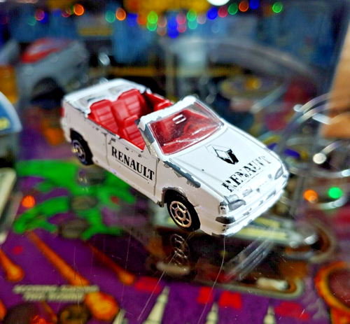Majorette Car Renault Cabriolet - Diecast #225 White Vintage 1993