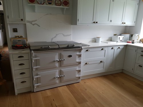 Belfast sink kitchen larder island units Bespoke solid wood hand made kitchens - Picture 8 of 12
