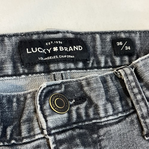 Jeans uomo Lucky Brand 34 grigio vestibilità atletica slim - Foto 2 di 14