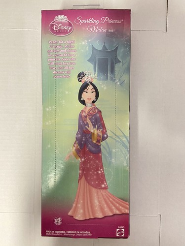 Disney Sparkling Princess Mulan Doll 2009 Mattel - Picture 7 of 8
