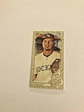 2019 Topps Allen & Ginter German Marquez Mini Gold Boarder Card #294 Nice