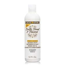 Creme of Nature Leave In Conditioner Butter Blend & Flaxseed Oil Leave in 12 Oz
