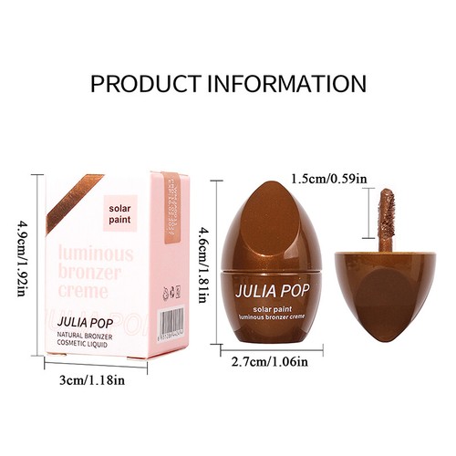 4Colors Bronzer Repair Liquid Highlight Pearlescent Face Repair Stick Contour ca - Picture 3 of 17