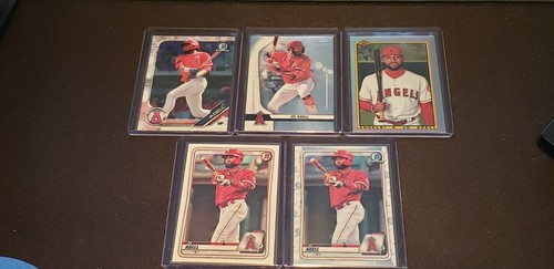 Jo Adell Bowman Lot 2019/2020 Chrome Sterling Base Angels - Picture 2 of 7