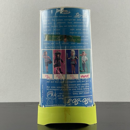 Vtg 1965 Topper Toys Go Go's Private Brenda Brush Artist 6" Bendy Doll Orig Case - Picture 3 of 12