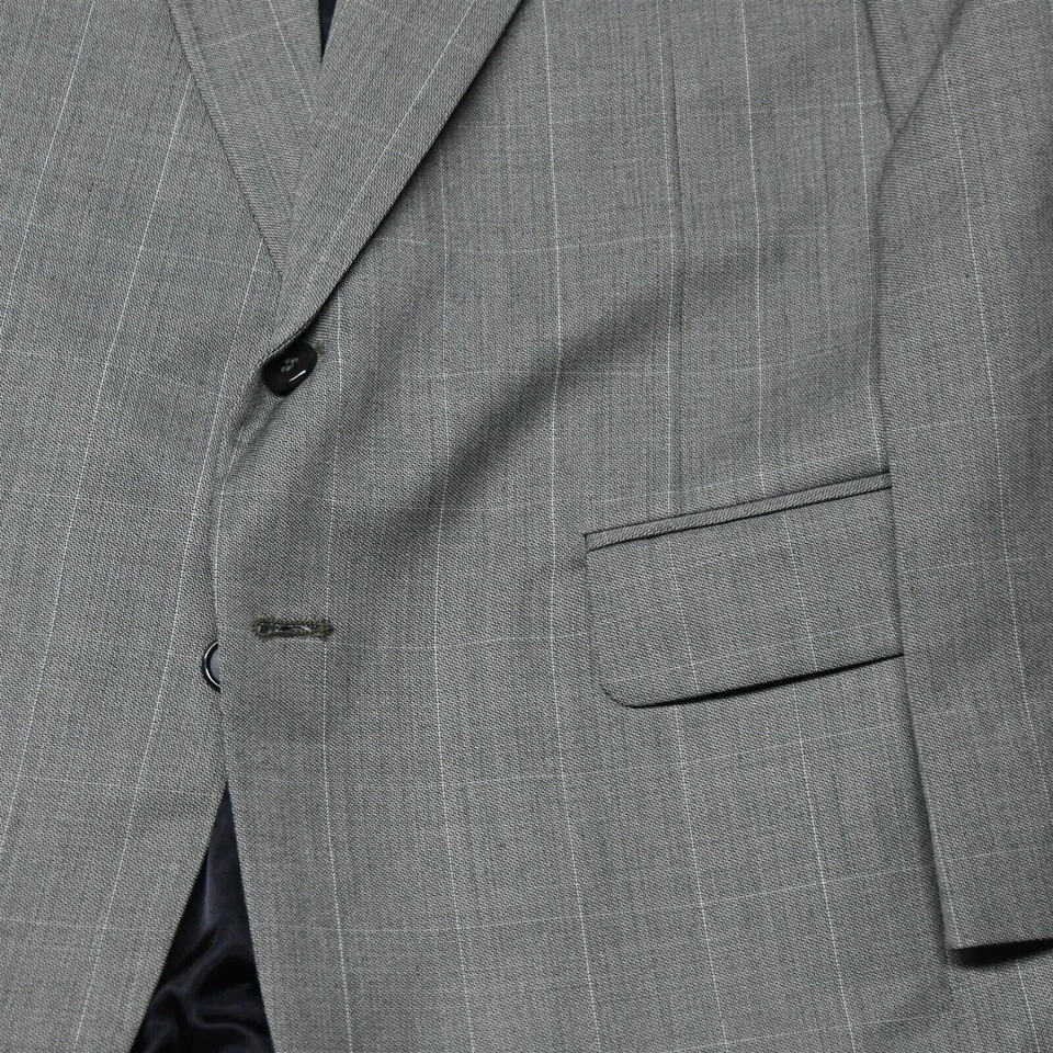 De Colección Cellini Uomo 40R 34x29 Verde Ventana Hombres Chaqueta Deportiva Pantalones Traje Foto 3 de 4