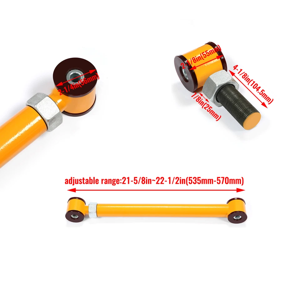 Brazos de control inferiores superiores delanteros ajustables para Dodge Ram 1994-2009 elevación 4x4 0-6" Foto 2 de 4