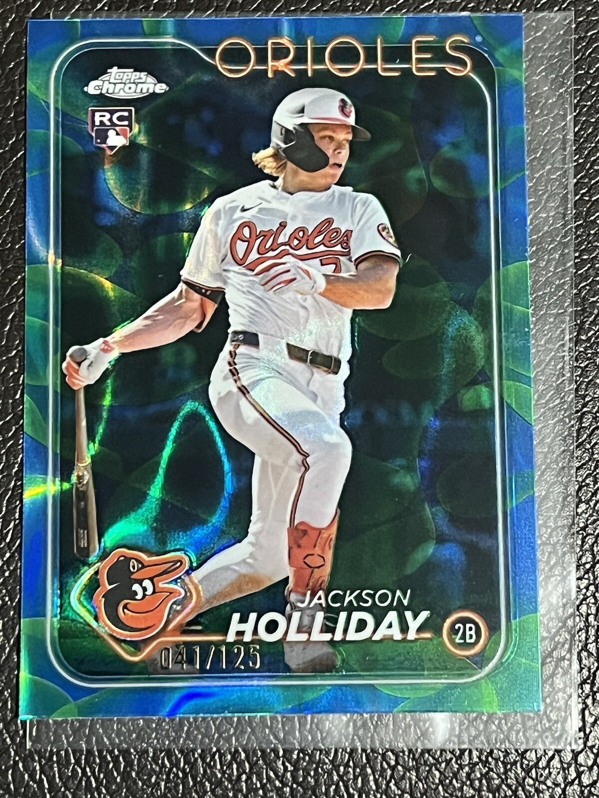 2024 Topps Chrome Update Jackson Holliday #USC200 Blue/Green Lava Lamp RC /125