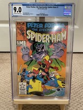 Peter Porker the Spectacular Spider-Ham #1 CGC 9.0 OWW NM+ Marvel 1985