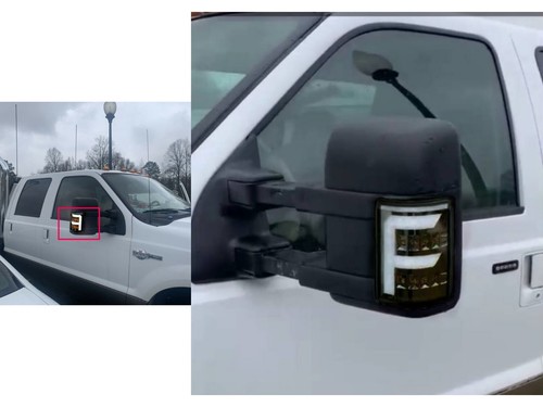 CS-F250/F350/F450/F550/SUPER DUTY 08-16 LED FLook Mirror Light Smoke for FORD - Picture 4 of 9