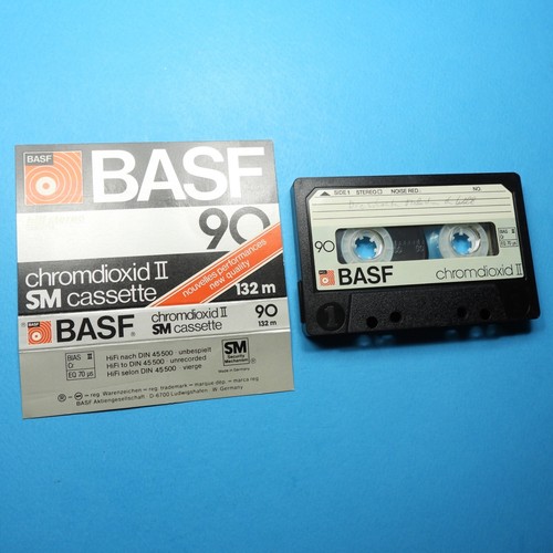 🍒 1x BASF chromdioxid II 90 * IEC II Type 2 * Cassette Kassette кассета * 1980 - Bild 2 von 3