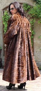 Mode Thiliki De Manteau Marron Swinger Vison Italie Femmes Fourrure qARwafwY