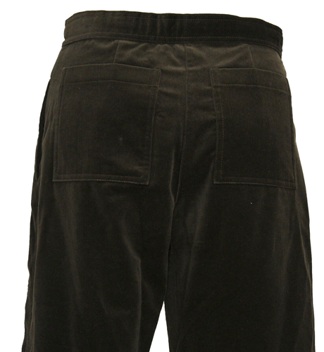 ARMANI COLLEZIONI Brown Velveteen Wide Leg Pants w/ Snap Open at Cuff Sz4 It 40 - Picture 10 of 12