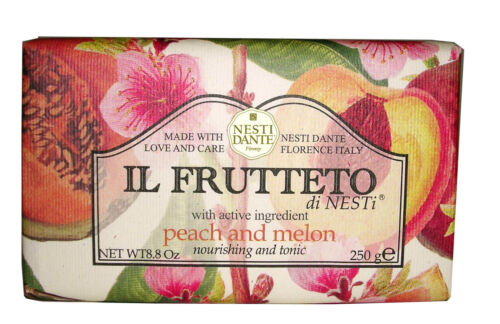 Nesti Dante Bar Soap Il Frutteto Peach and Melon Fruit Bath &amp; Body Natural Scent