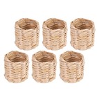 6 Pcs Servietten Ringe Gewebte Serviettenringe Restaurant -Serviettenhalter