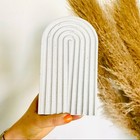 NEW Handmade Grey Concrete Natural Arch Jewelry Display Tray Home Accent Decor