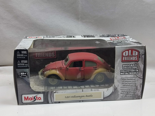 maisto Old Friends 1/24 Volkswagen Beetle Type 1 Classic Car Model New - Picture 1 of 5