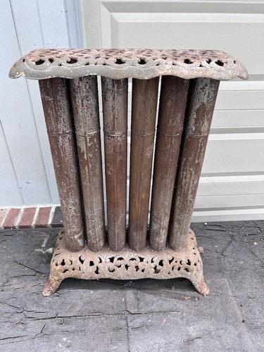 Vtg Perfect Gas Parlor Cabin Heater Stove Ruby Tall Large Parts - Picture 12 of 21