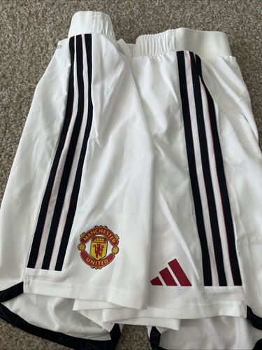 Manchester United Fußball Adidas Aeroready weiß Fußballshorts Herren XL neu mit Etikett - Bild 12 von 12