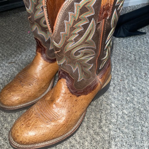Nice Me Men's Twisted X® Men's 10DTech XLeather Brown & Gr/Oran/Boots MCME - Picture 4 of 9
