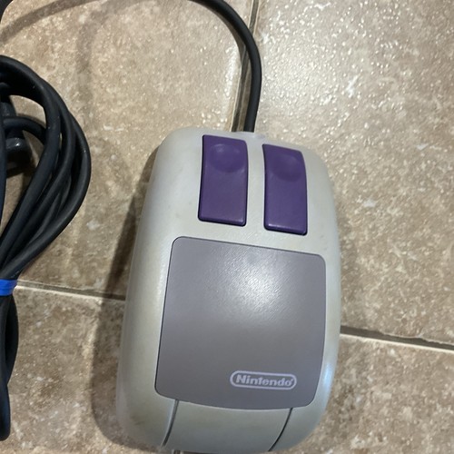 Sistema de entretenimiento original Super Nintendo SNES SNS-016 ratón PROBADO/FUNCIONA - Imagen 4 de 5