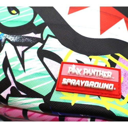 Sprayground Pink Panther Painting Shark Mouth Backpack B7007 Japan New Unused - Picture 5 of 9