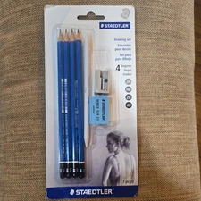Staedtler Sketching Set 7 Pc. 4 Degrees Drawing Set NIP