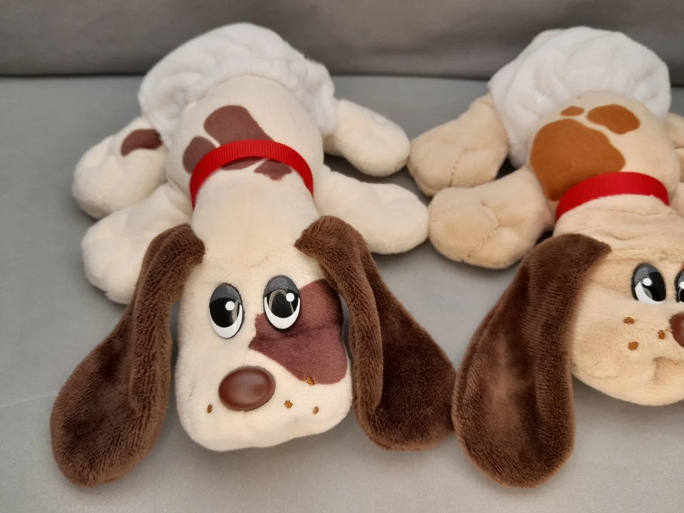 Lot of 2 Pound Puppies 8″ Classic Collection White/Tan Puppies w/ Spots 2019 - Image 2 of 4