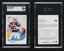 2002 Topps Gallery Tom Brady #50 SGC 9 MINT
