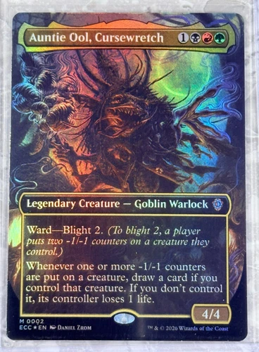 Auntie Ool, Cursewretch FOIL MTG 2 M Lorwyn Eclipsed ECL NM X1