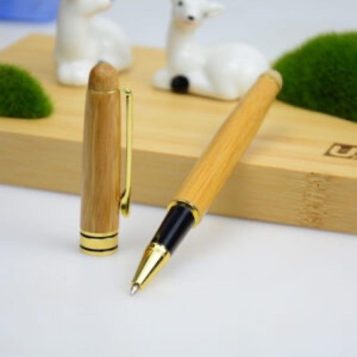bamboo ballpoint pen business office luxury ballpoint pen gift carbonized bamboo - Picture 3 of 24