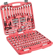 GN175 175 Piece Mechanic’S Tool Set, Mechanic Tool Kit, SAE and Metric Tool Set,