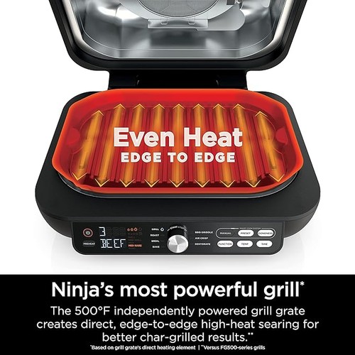 Ninja IG651 Foodi Smart XL Pro 7-in-1 Grill/Griddle Combo - BLACK - Picture 4 of 4