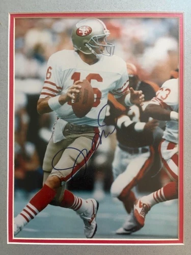 Joe Montana 8x10 Framed & Matted Autographed Photo