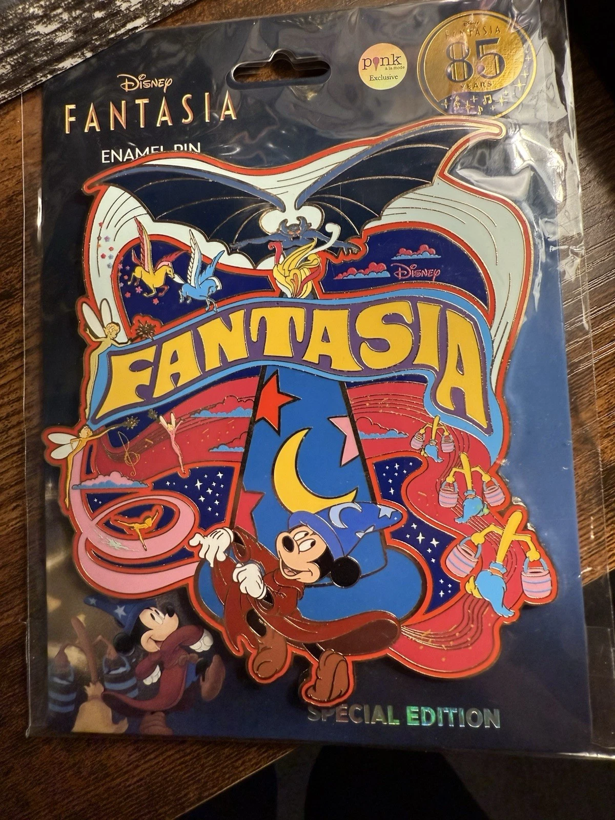 Disney Fantasia Sorcerer Mickey PALM Jumbo Pin