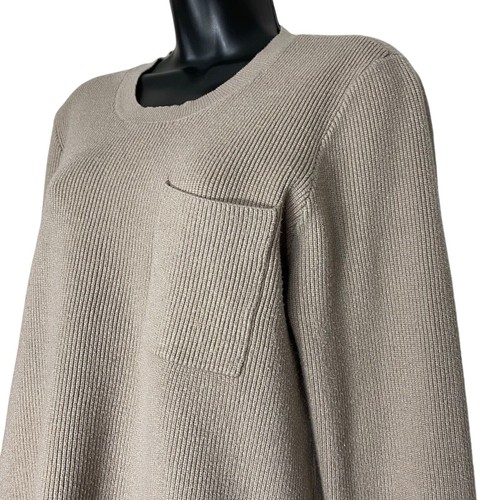 Figs Scrubs Pullover Damen L gerippt Fronttasche Stretch Strick Still Loungewear - Bild 7 von 11