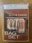 Vintage Garment Closet Bag Set Of 20 - Made In Taiwan - Clear Heavy-duty Plastic