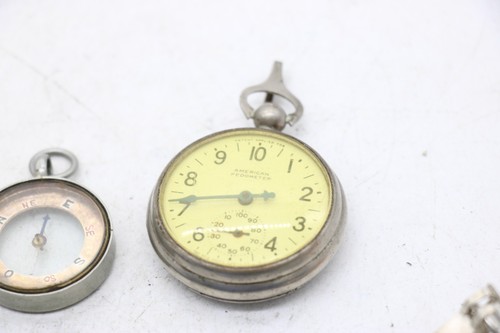 T x7 Antik/Vintage Taschenkompasse + Schrittzähler inkl. New Haven Uhr CO. etc - Bild 4 von 18