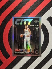 Panini NBA Hoops 2023-24 Victor Wembanyama #25 City Edition Silver Prizm RC Spu…
