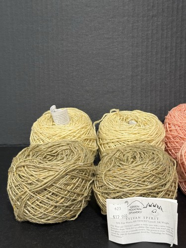 Filato Sylvan Spirit Verde Mtn Spinnery 50% Lana 50% TENCEL Lotto di 9 Usato? - Foto 11 di 11