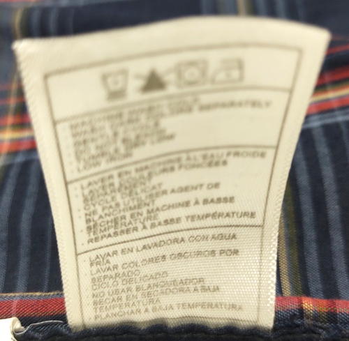 Harbor Bay Men's BIG 5X No Wrinkle Technology LS Dark Blue Plaid Button Down - Picture 19 of 21