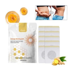 10pcs/bag Bee Lymphatic Drainage and Slimming Patch BodySlim For Women Men H7E1