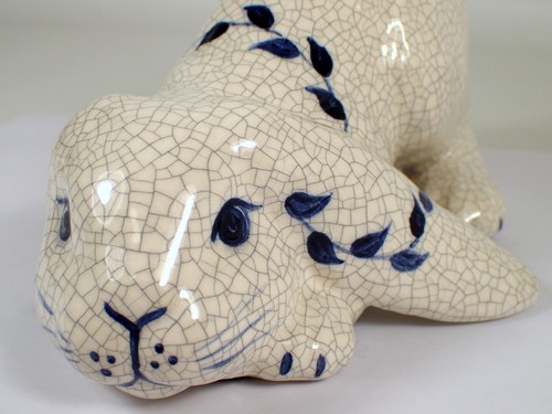 MINT Vtg The Potting Shed Dedham Pottery Long Floppy Ear Bunny Rabbit Figurine - Picture 3 of 8